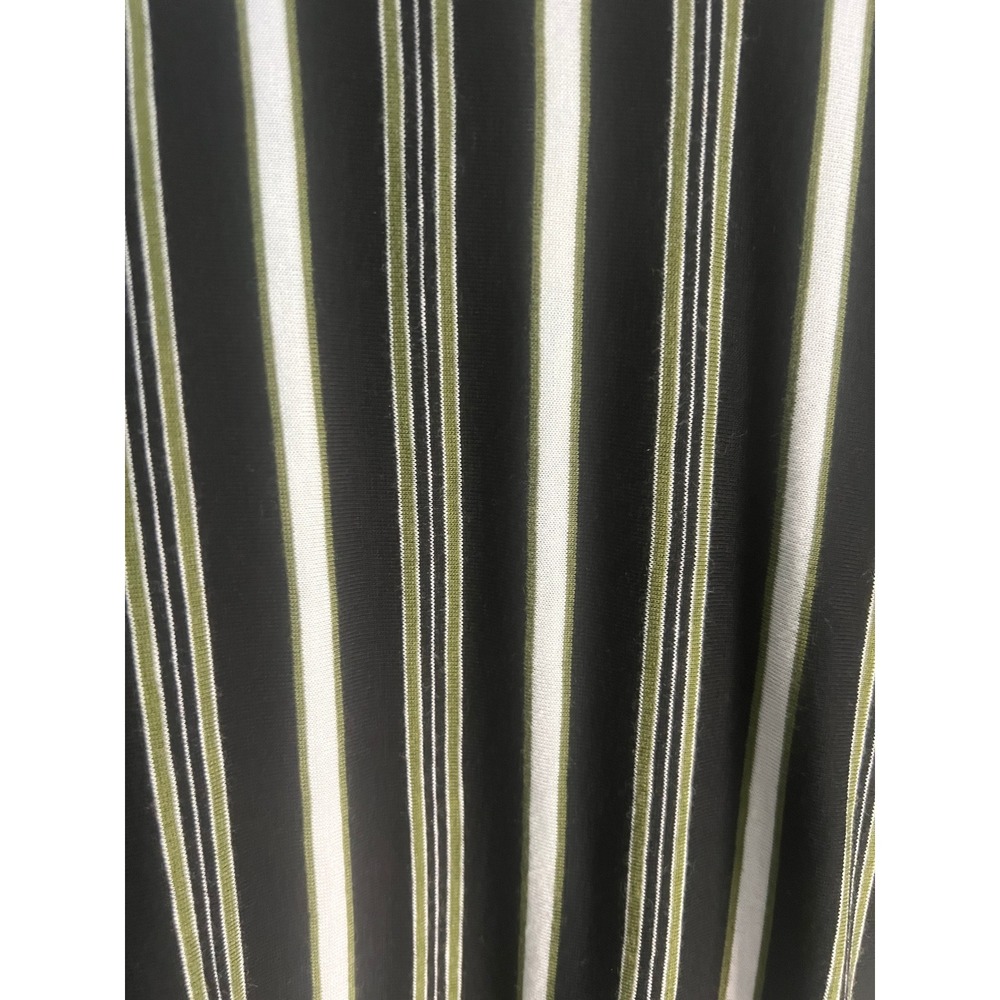 Est. 1946 Striped Bell Sleeve Top Black Olive Green White 3/4 Sleeve Large NWT - Picture 3 of 5